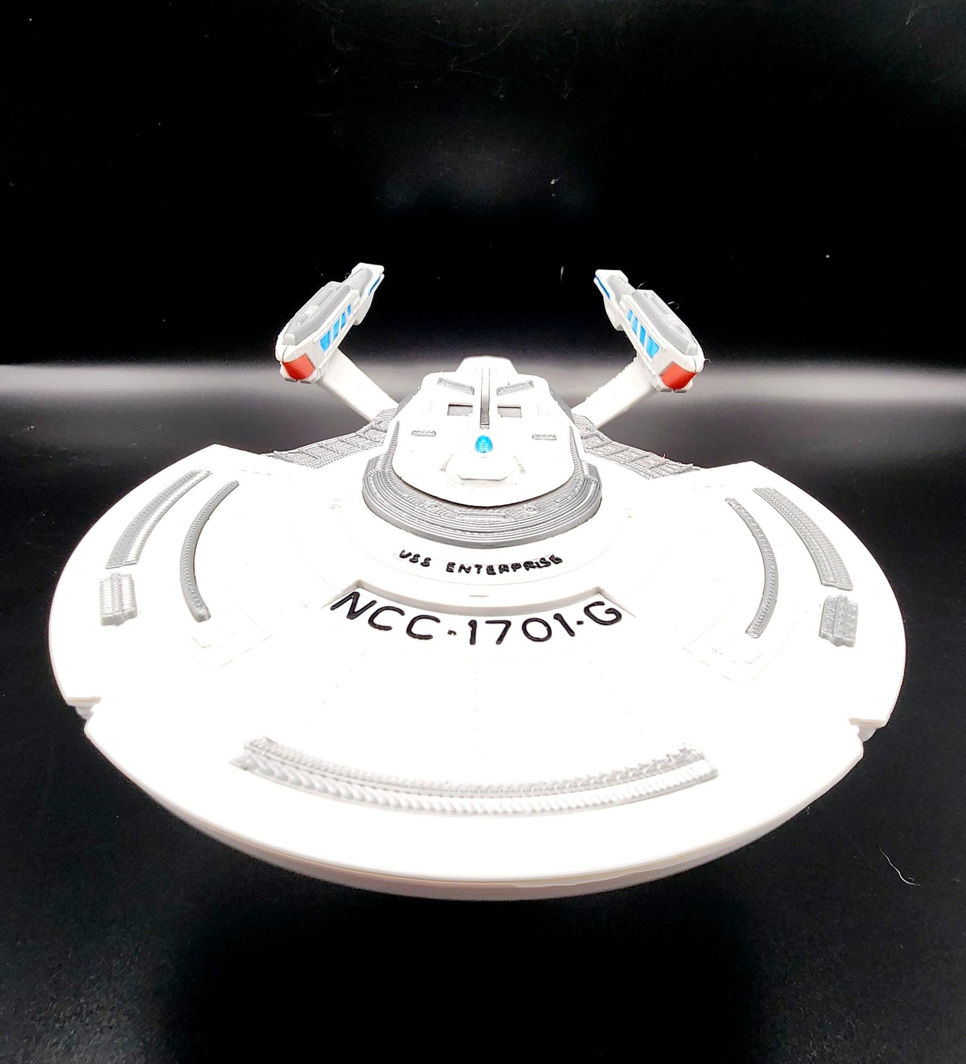 3D printed Star Trek Enterprise-G Neo Constitution Class. Desktop Decoration, Ornament, Action Figure.