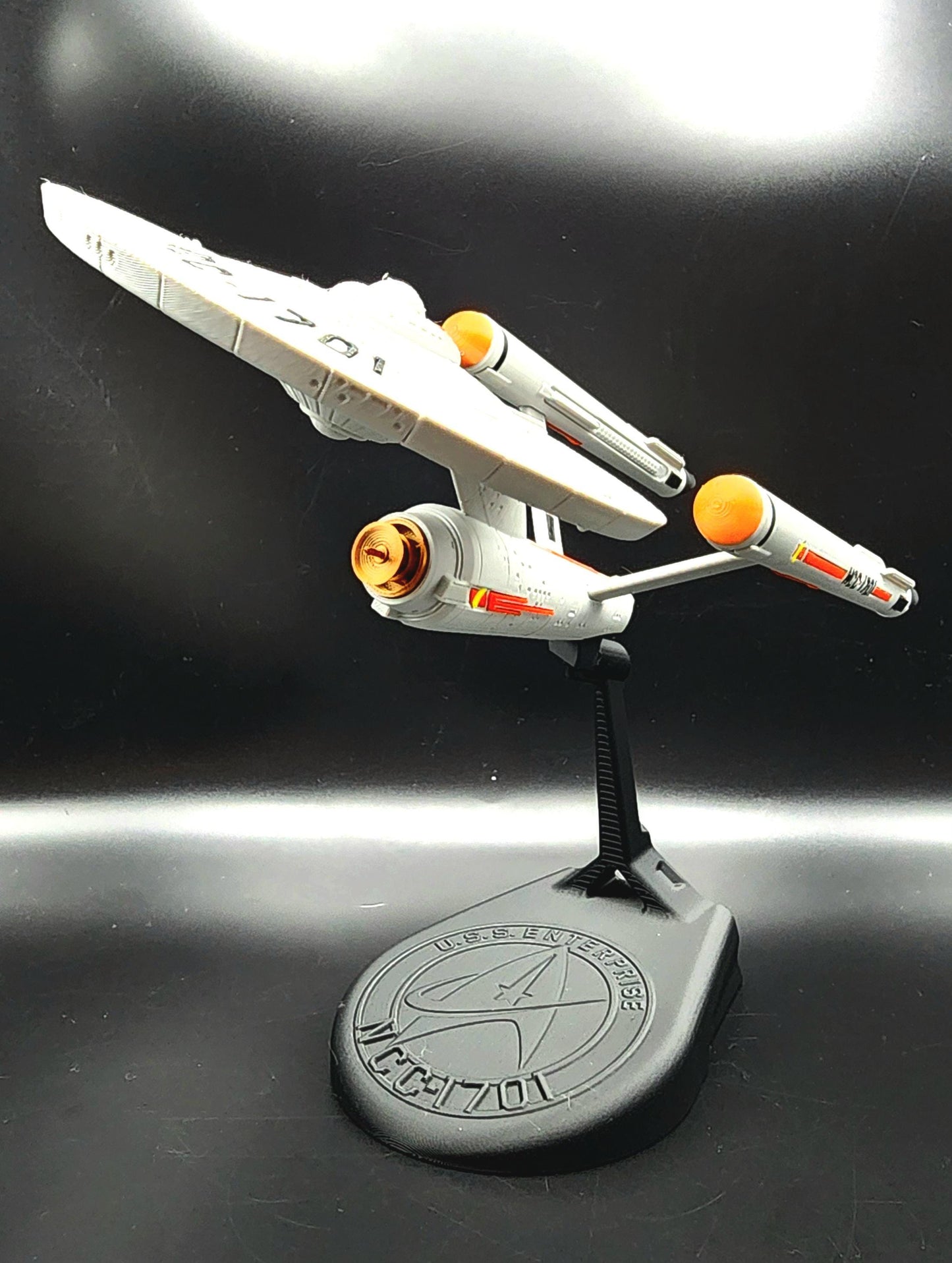 3D Printed Star Trek USS Enterprise NCC-1701. Fan art. Action Figure.