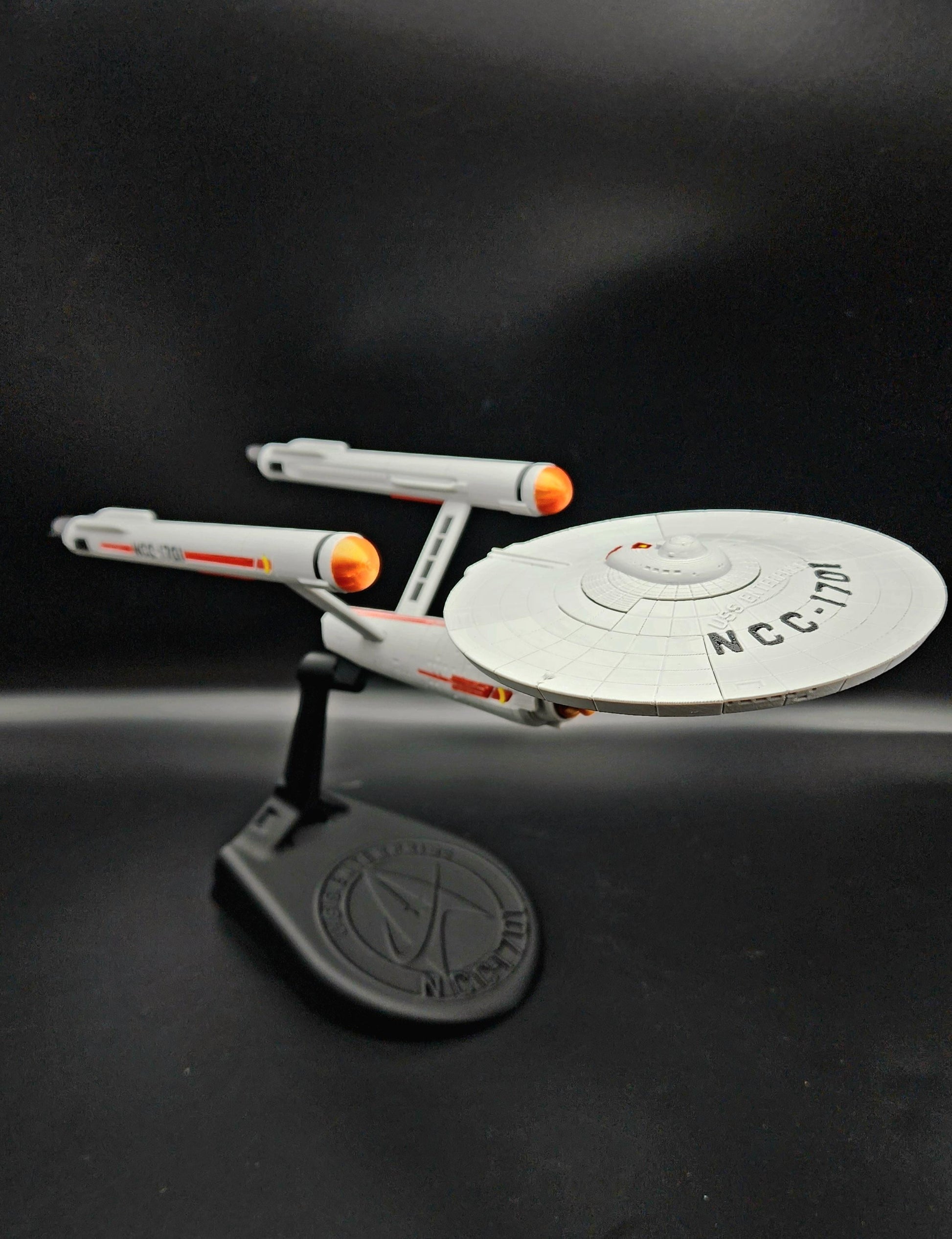 3D Printed Star Trek USS Enterprise NCC-1701. Fan art. Action Figure.