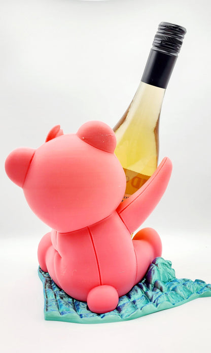 3D printed Teddy's Toast Wine Holder.