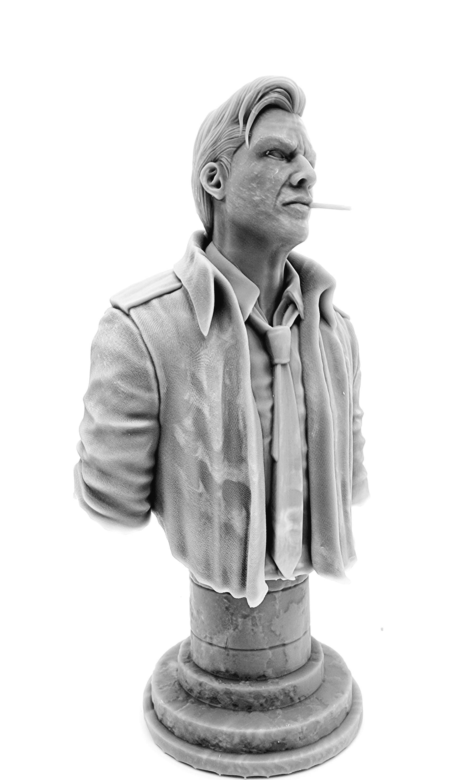 3D 14k resin printed John Constantine bust, desktop decoration.