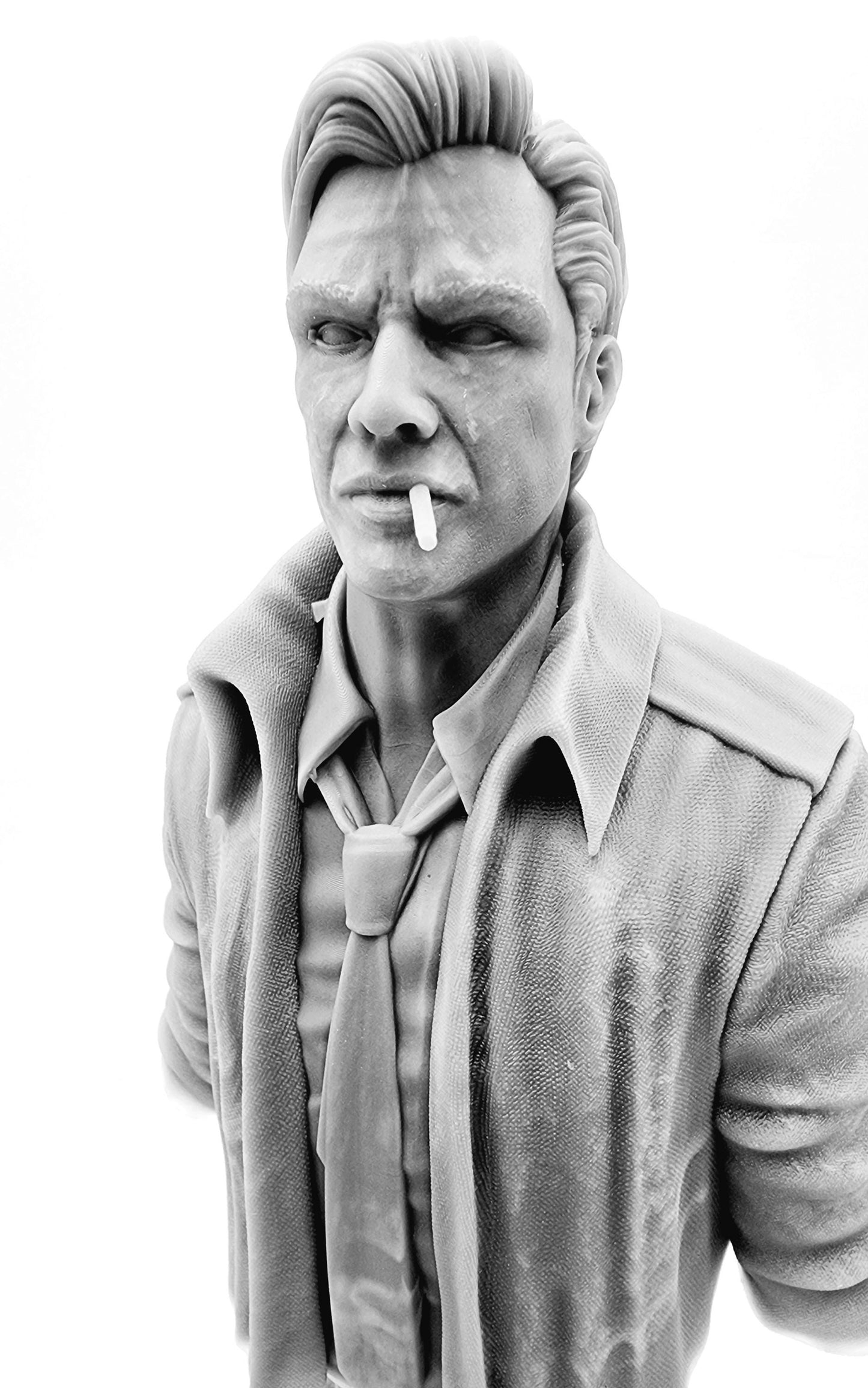 3D 14k resin printed John Constantine bust, desktop decoration.