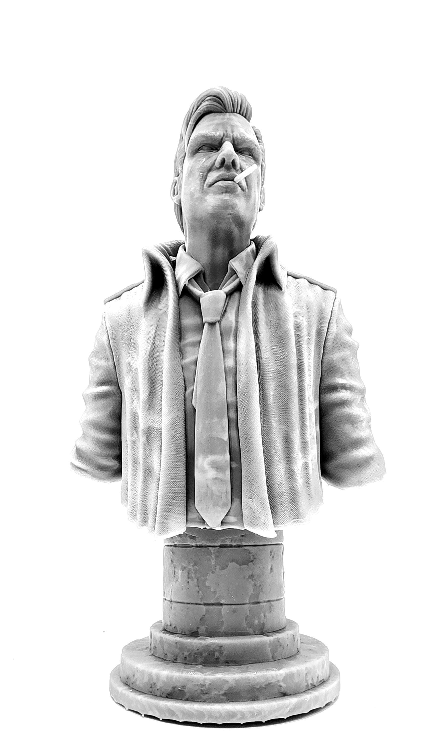 3D 14k resin printed John Constantine bust, desktop decoration.