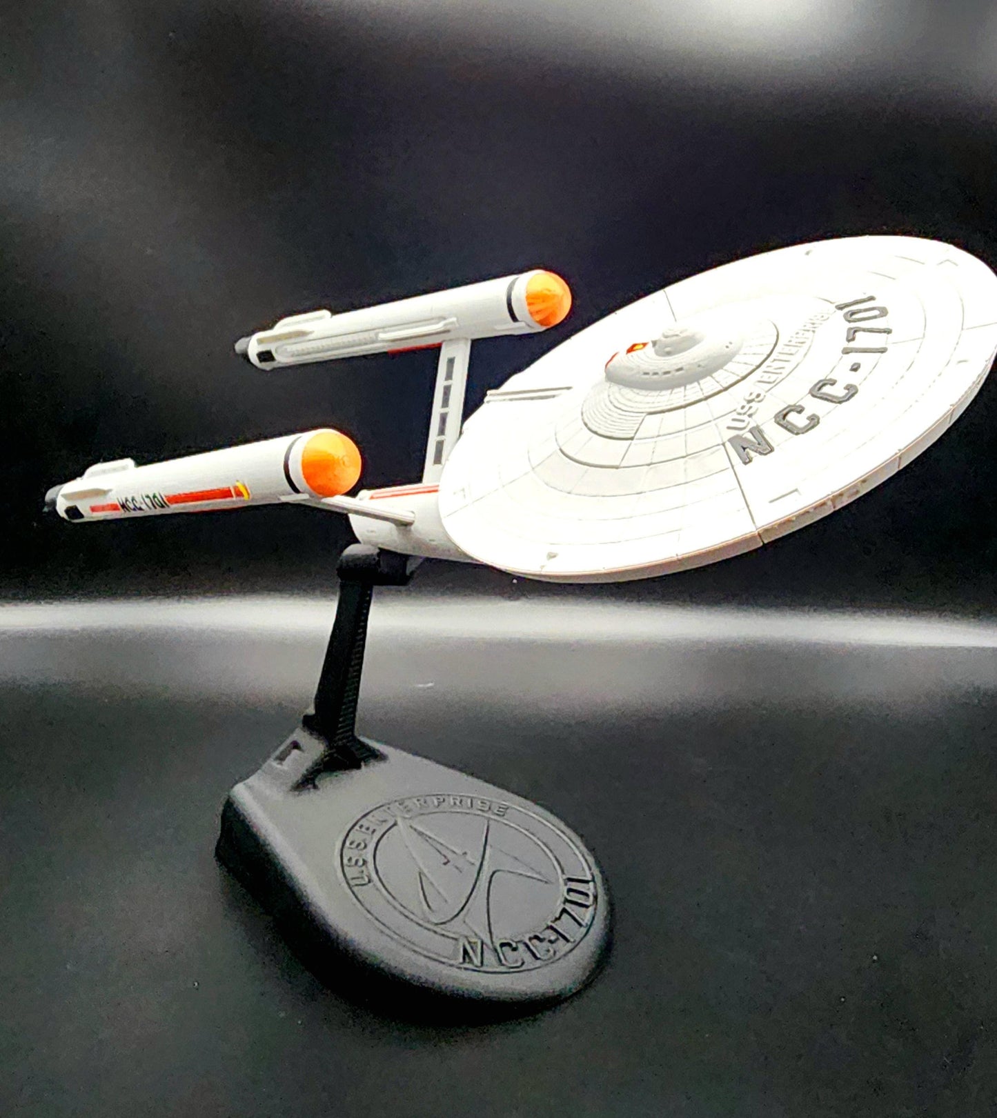 3D Printed Star Trek USS Enterprise NCC-1701. Fan art. Action Figure.