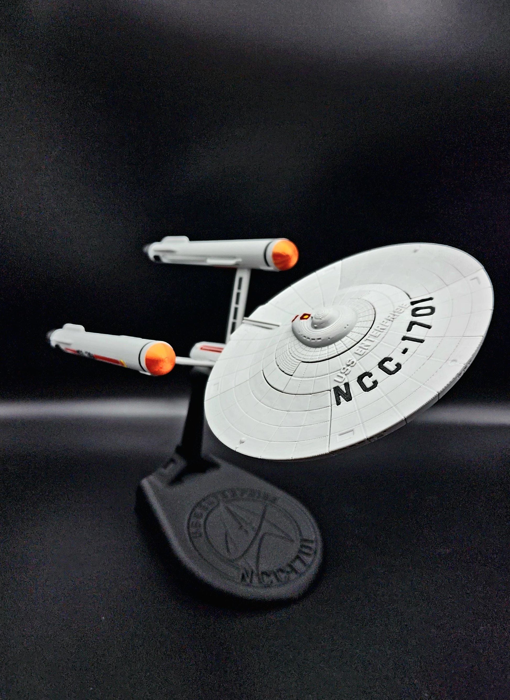 3D Printed Star Trek USS Enterprise NCC-1701. Fan art. Action Figure.