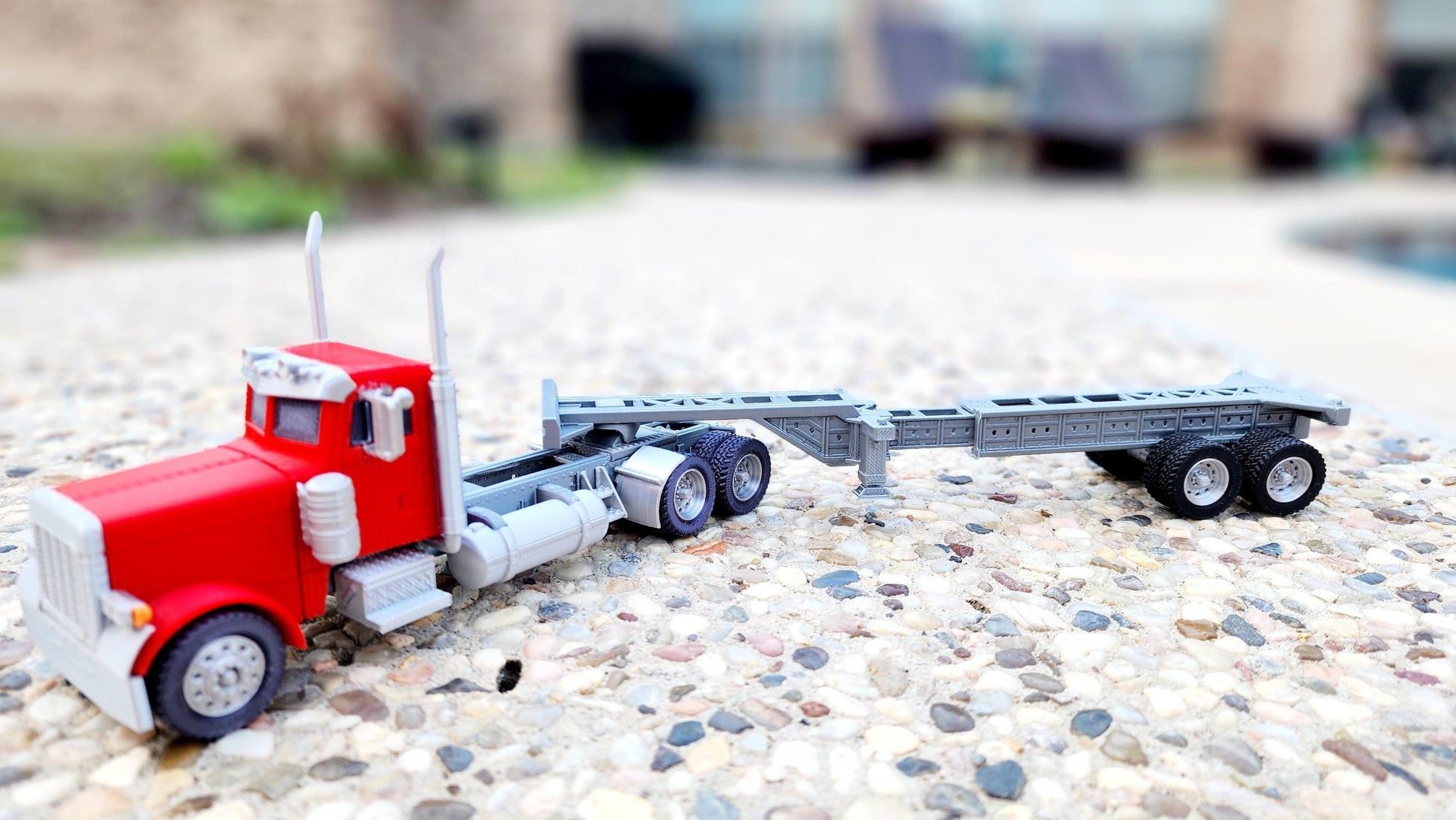 3D printed Peterbilt 379 desk decoration, action figure.